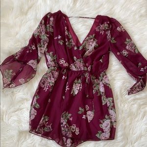 Long sleeve romper with followers